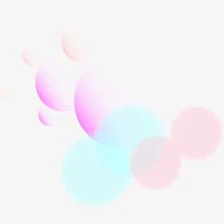 多彩清新光晕效果元素免抠