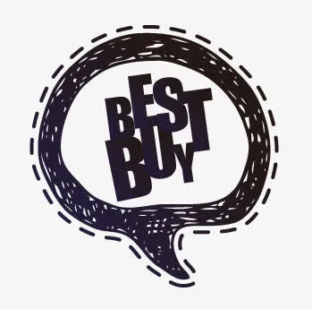 深蓝色标签免抠