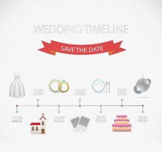 婚礼时间表免抠