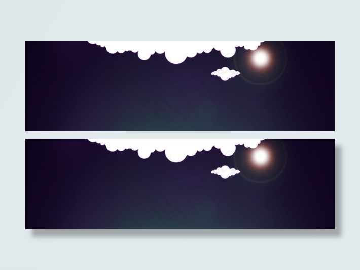 简约炫彩个性背景banner图