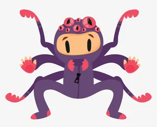卡通手绘蜘蛛侠免抠