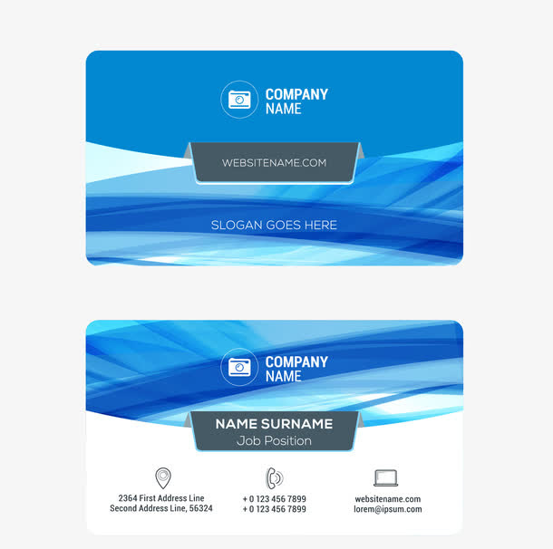 矢量卡通扁平化科技催乳师名片免抠