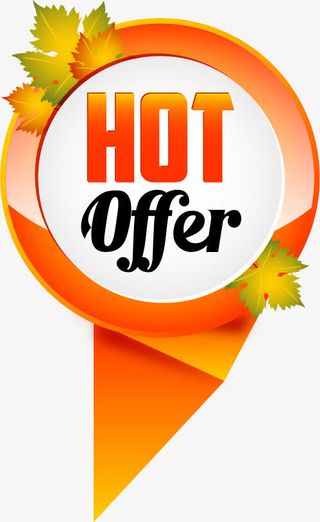 秋季热销促销圆形标签免抠