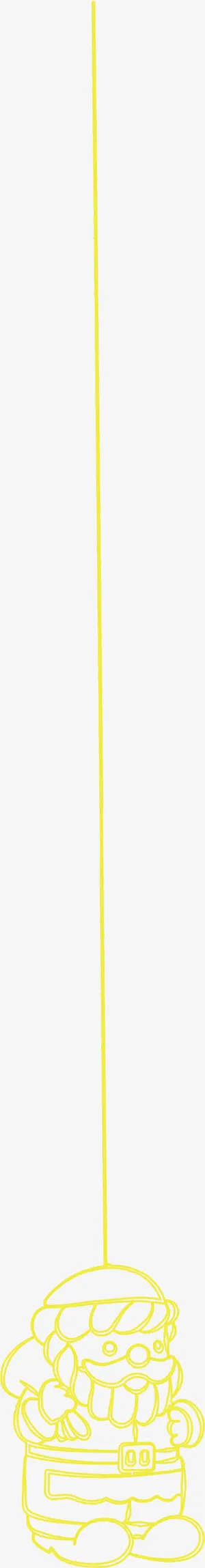 黄色卡通直线创意免抠