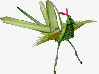 草编昆虫素材免抠