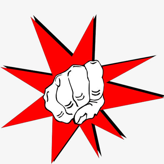 重磅出击红色警告免抠