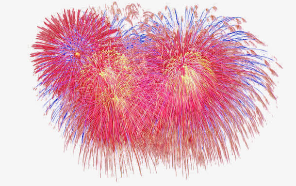 新年喜庆烟花免抠