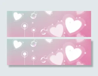 唯美浪漫爱心海报背景