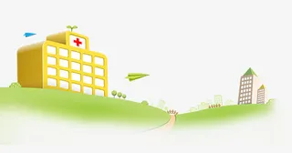 卡通医院大楼免抠