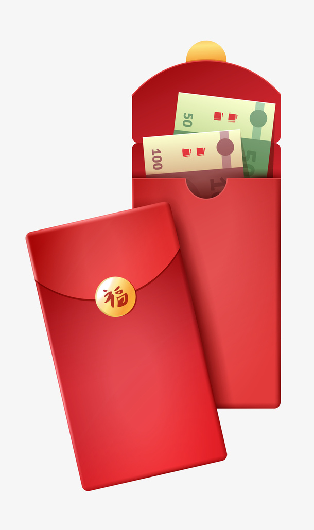 新年红包元素免抠