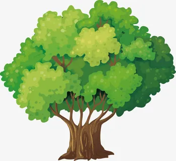 矢量卡通树木免抠手绘/卡通卡通元素