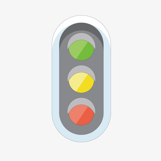 灰色红绿灯免抠