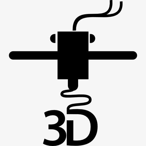 3D打印机打印的信件图标免抠