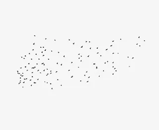 大雁群飞迁徙效果免抠