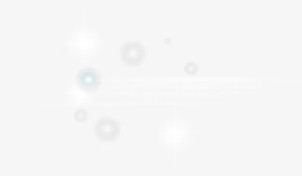 白色星星效果元素免抠