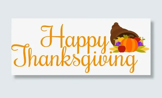 感恩节字体免抠