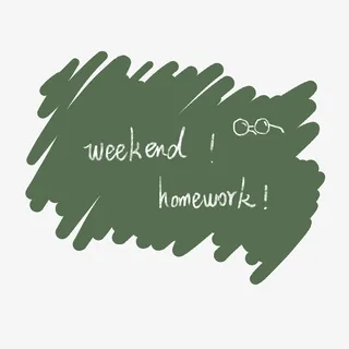 黑板涂鸦英文PNG免抠