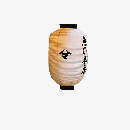 手绘白色复古灯笼免抠