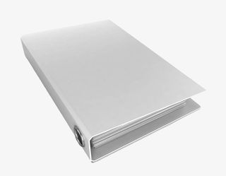 白色手绘文件夹免抠