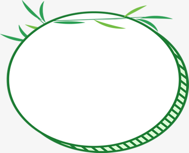 卡通 可爱 框 边框 绿色框免抠