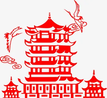 武汉黄鹤楼免抠 武汉黄鹤楼免抠