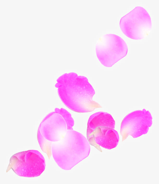 粉色卡通可爱花瓣免抠