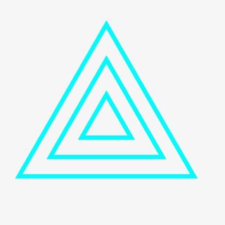 大中小三个正三角形免抠