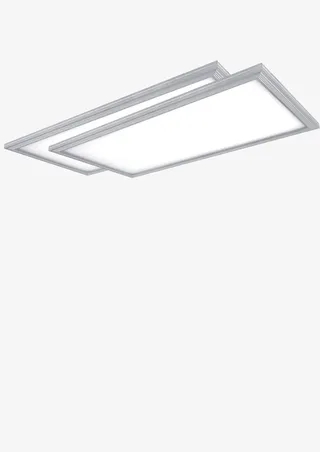 两个方形面板灯免抠