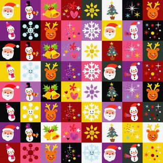 圣诞元素背景图案