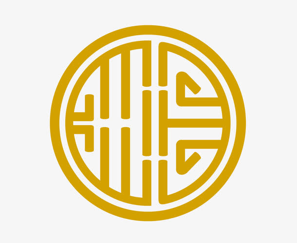 矢量中式圆形边框PNG图片免抠