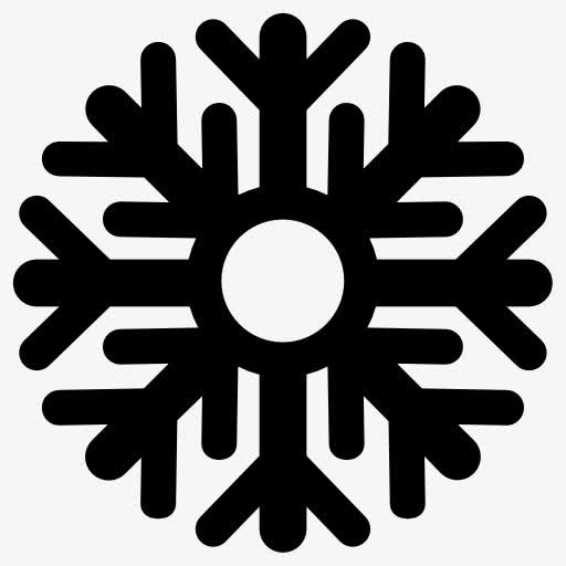 红心雪花图标免抠