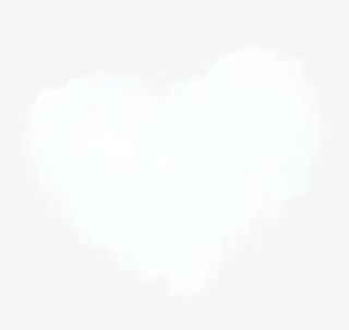 白色爱心云朵七夕情人节免抠