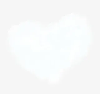 白色爱心云朵七夕情人节免抠