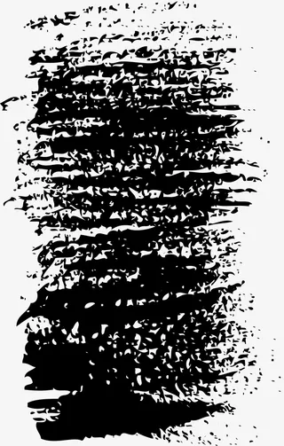 手绘黑色圆点免抠