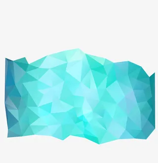 矢量蓝色不规则免抠