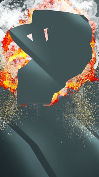 炫彩人物剪影H5背景高清