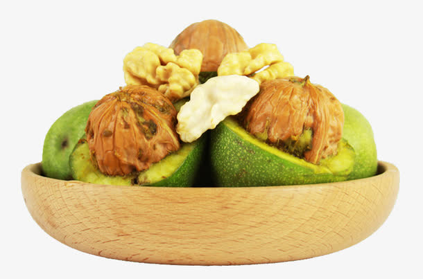 新鲜野核桃山核桃免抠