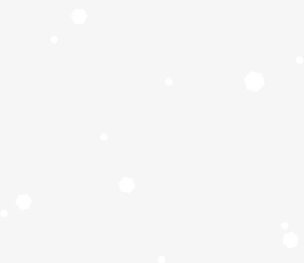 白色的扁平风格雪花免抠