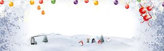 白雪浪漫圣诞节背景高清