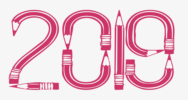 2019年铅笔创意图标免抠图标元素