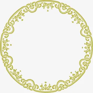 矢量圆形中国风边框免抠装饰边框元素