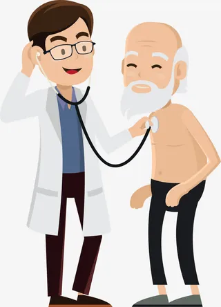 医生和白胡子老爷爷免抠