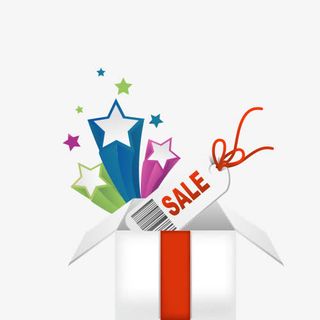 白色现代礼品装饰免抠