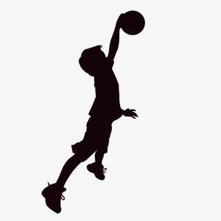 儿童剪影孩子剪影图片免抠