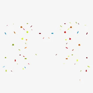 彩色礼花碎片免抠