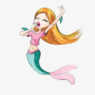 卡通美人鱼免抠