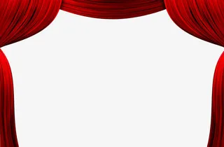 红色幕布免抠装饰其他装饰图案元素