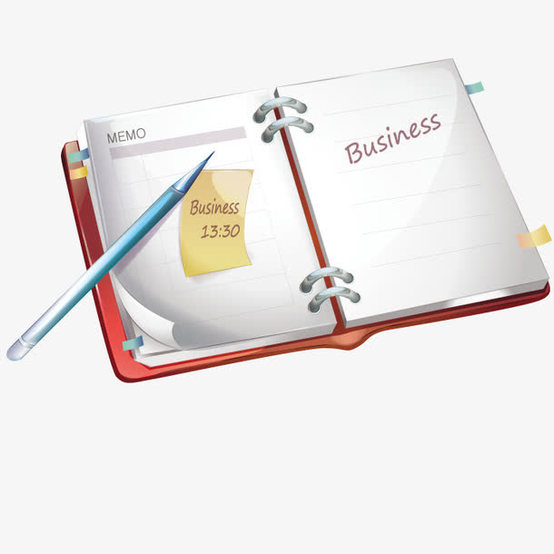 矢量书写日记免抠