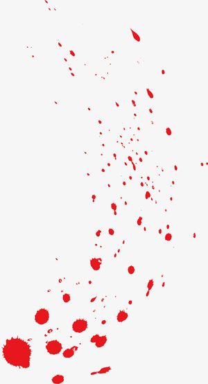 冬日红色漂浮颜料免抠