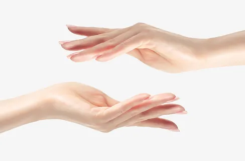 好看手势的双手免抠